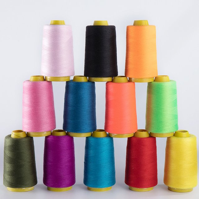 Pagodenlinie Nähmaschinengarn aus Polyester für Overlock und Handstickerei, 1300 Yard, Mehrfarbig - Bild 1