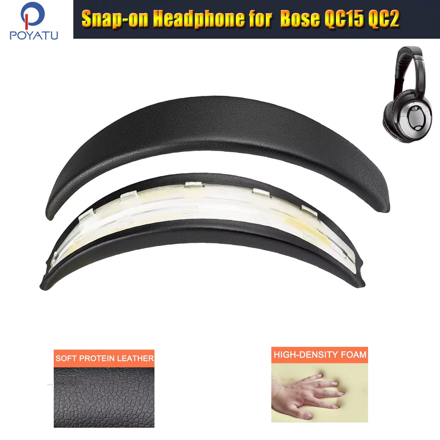 Bose Ersatz-Kopfbandpolster Snap-On für QuietComfort 15 und QC2 Kopfhörer in Schwarz - Bild 2