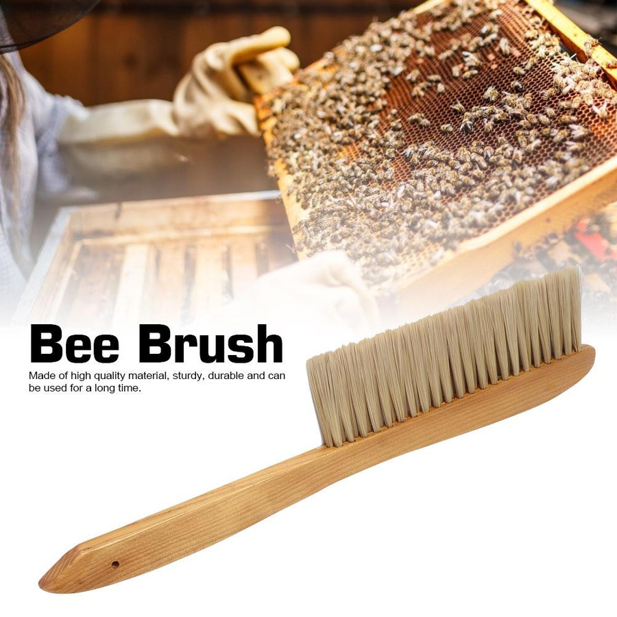 Doppelreihige Bienenstock-Reinigungsbürste mit langem Griff - Bild 3