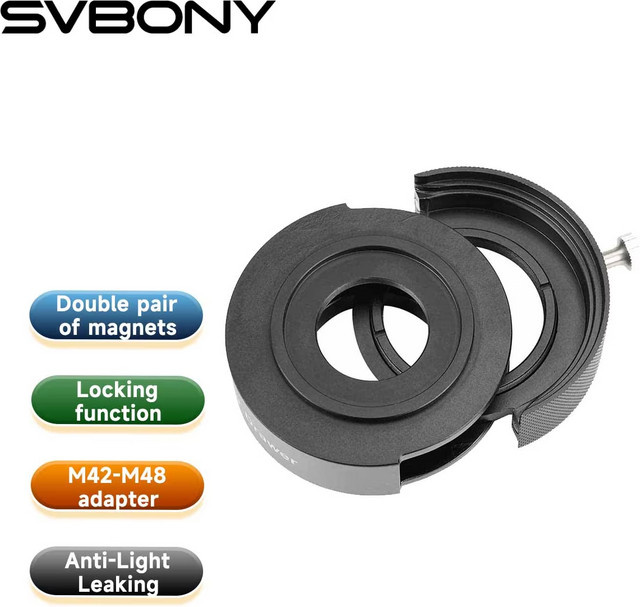 Svbony SV226 Filterschublade in Schwarz mit lichtundurchlässigem Design für Deep-Sky-Fotografie - Bild 1