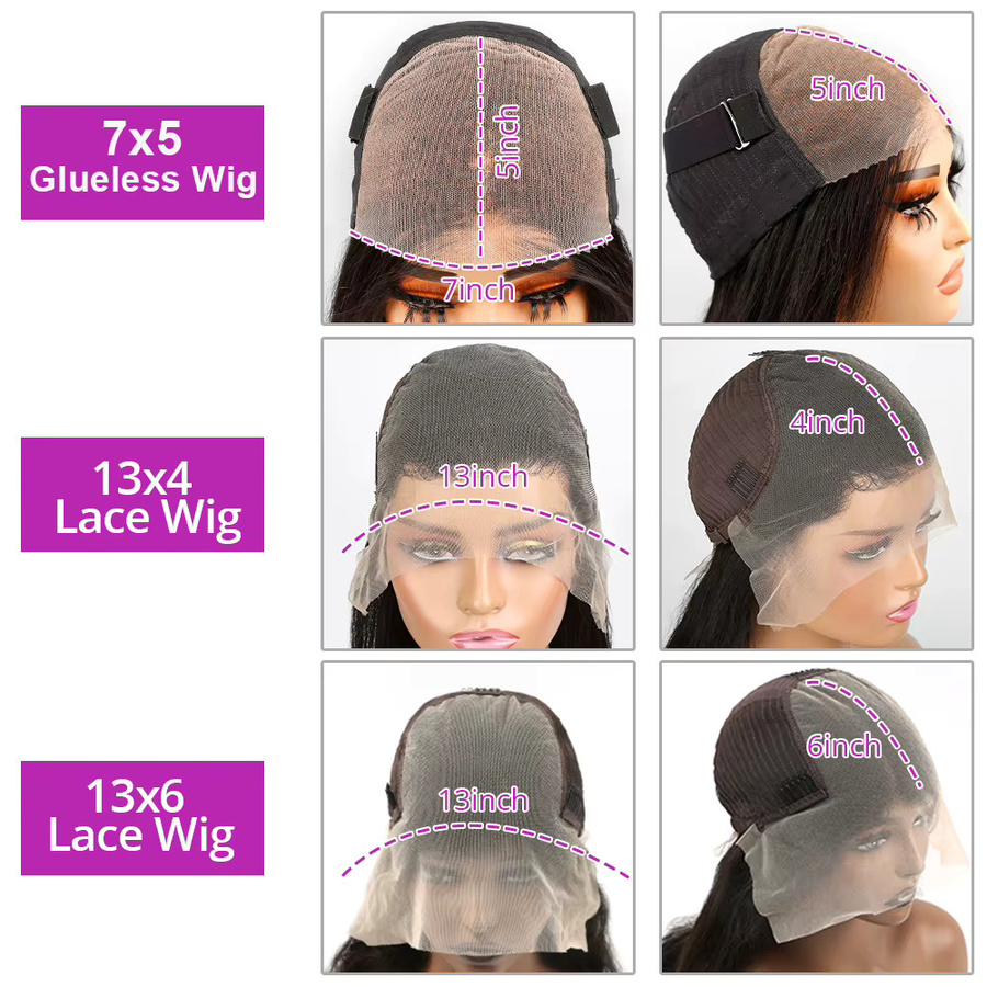 HJ WEAVE BEAUTY Bob-Perücke aus Echthaar, Curly, 14-16 Zoll, Damen - Bild 5