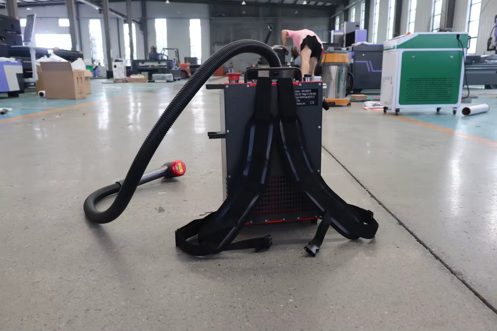 ACCTEK Mini Rucksack Pulse Laser Reinigungsmaschine mit 300 W für Holzwagen - Bild 3