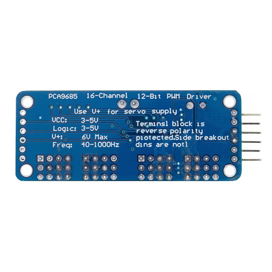 AITEWIN ROBOT PCA9685 16 Kanal 12-Bit PWM Servomotor Treiber I2C Modul in Blau - Bild 3