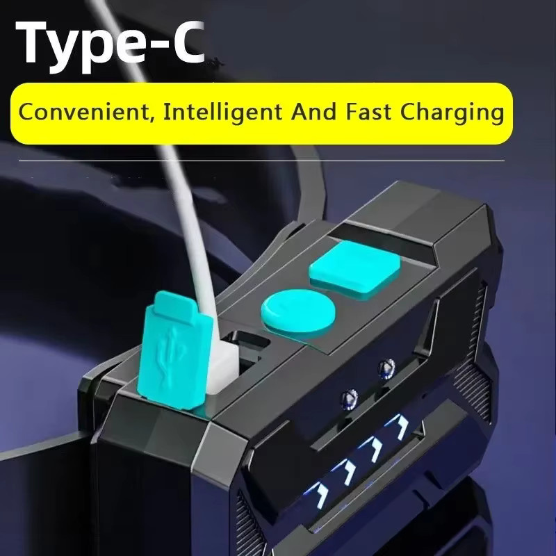 XIWANGFIRE LED Stirnlampe Schwarz USB wiederaufladbar mit integriertem Akku für Camping und Angeln - Bild 4