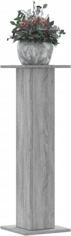 Vidaxl Pflanzenständer 2er Set Grau Sonoma Holzwerkstoff B/T/H: 30 x 30 x 95 cm - Bild 1