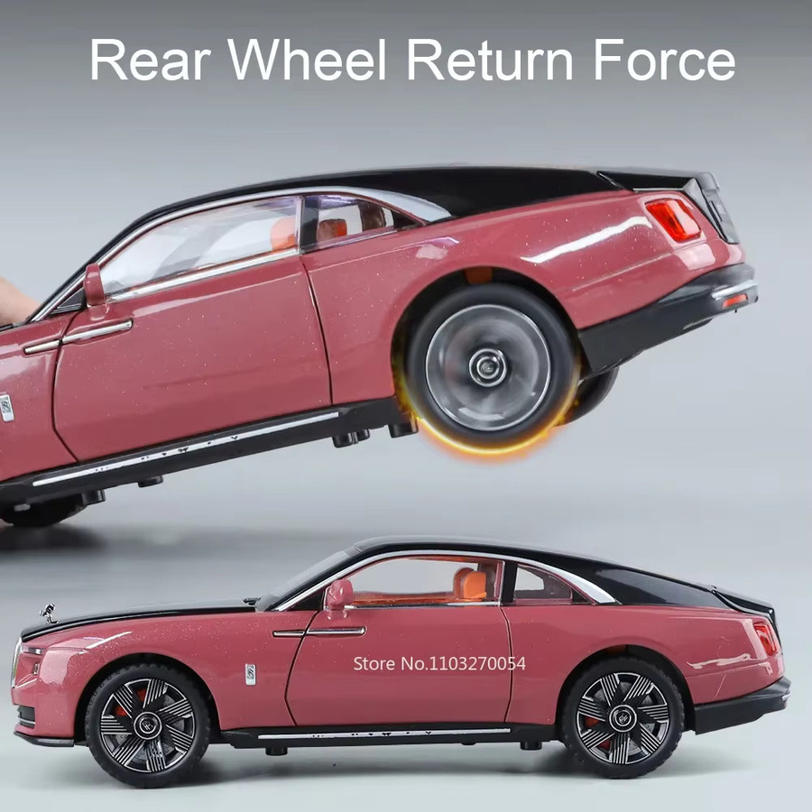 MAKEDA Rolls Royce Spectre Dawn Modellauto, 1:24, Metall, mit Licht und Sound - Bild 2