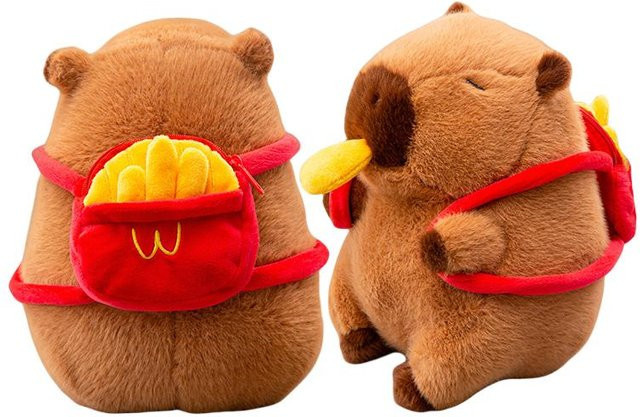 Kidsly Capybara Plüschtier, Stoffpuppe, 25cm, Braun - Bild 1