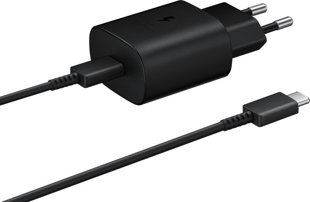 Samsung 25W USB-C Netzteil mit USB-C Kabel in Schwarz EP-TA800B + DA705BBE - Bild 1