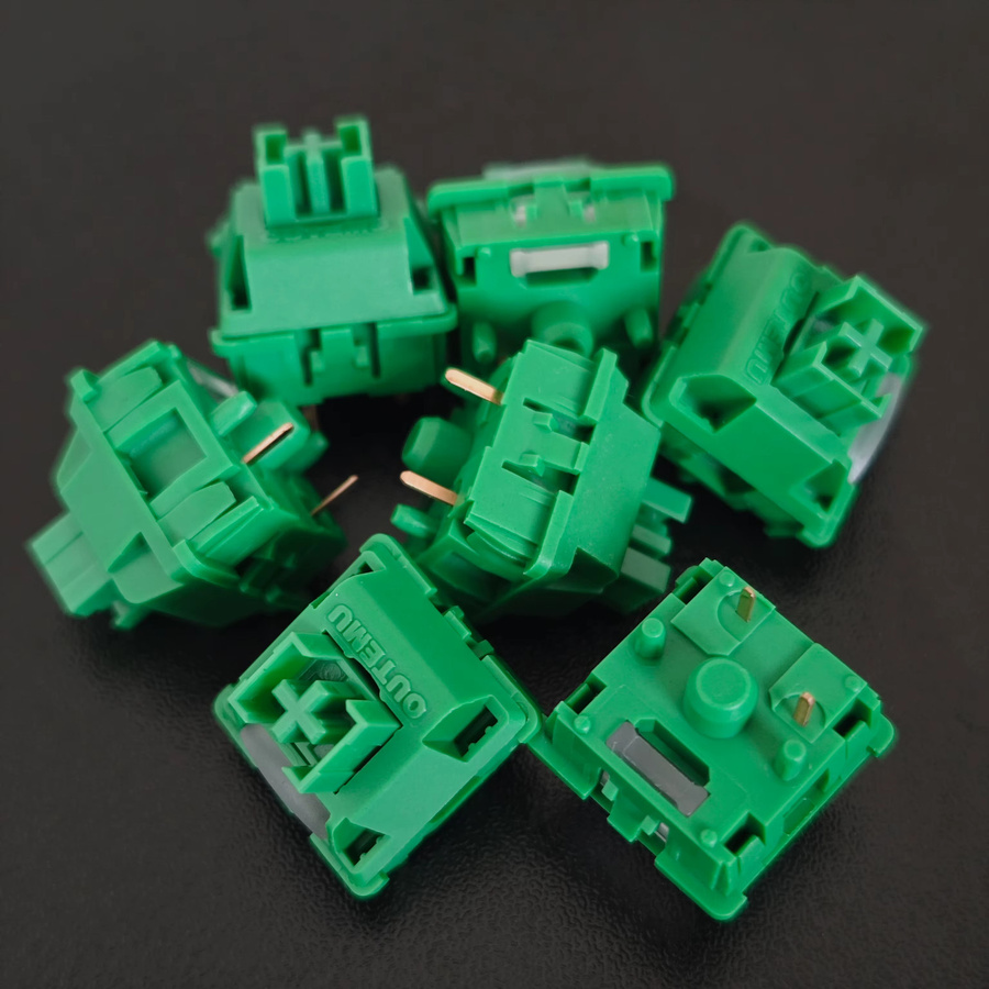 Outemu Banana Green Silent Switches, 5 Pin taktile mechanische Tastaturschalter, 40g, vorgeschmiert, Hot-Swap-fähig für DIY mechanische Tastaturen - Bild 3