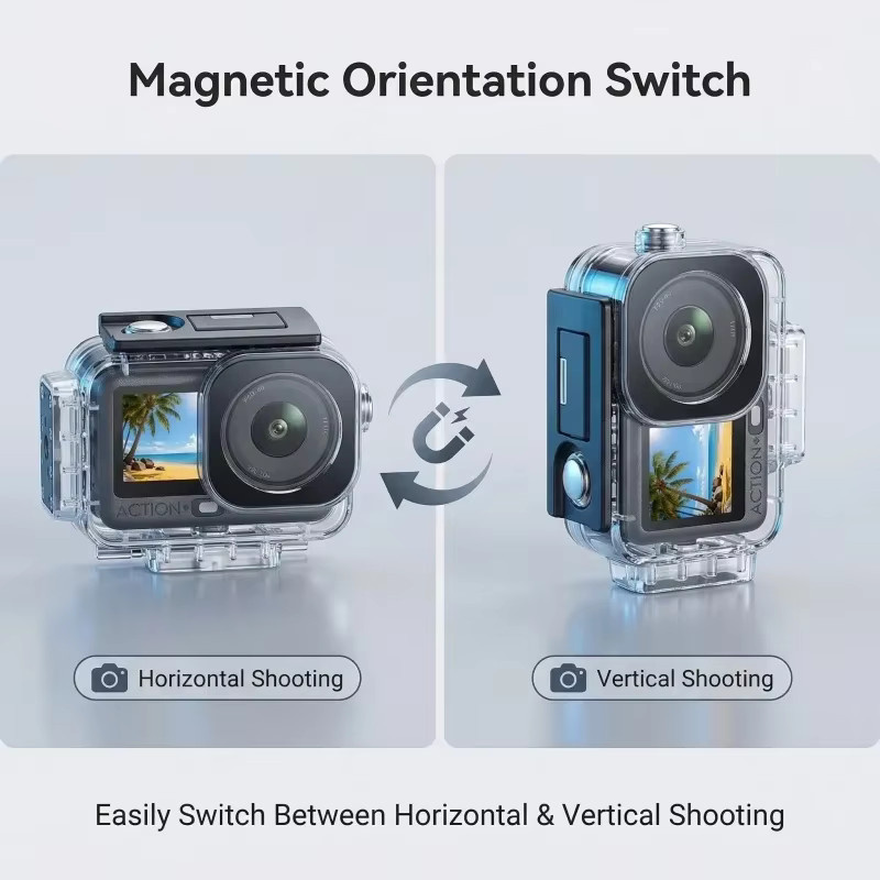 DJI OSMO Action 6 Wasserdichtes Unterwasser-Tauchgehäuse Schutzhülle, transparent, bis 60m Tiefe - Bild 2