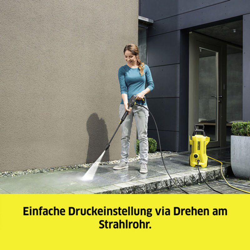 Kärcher Hochdruckreiniger K 2 Power Control Home in Gelb/Schwarz mit 1400 W und 110 bar Betriebsdruck - Bild 2