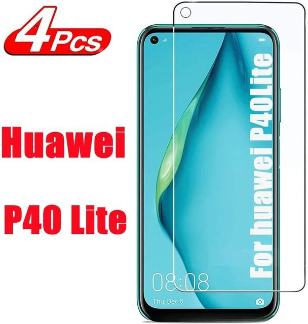 4 Stück HD Panzerglas Displayschutzfolien für Huawei P40 Lite und P30 Pro, transparent - Bild 1
