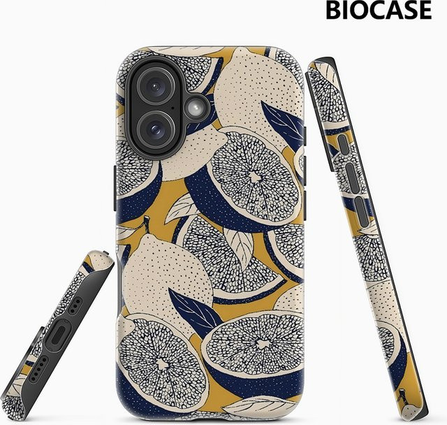 Handyhülle Lemon Slice Tapisserie für iPhone 17 16 15 14 13 12 11 Pro Max Plus mit doppelschichtiger Rückseite in Multicolour - Bild 1