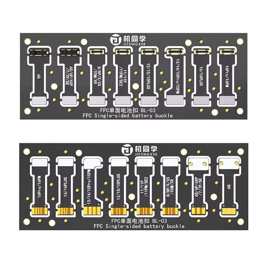 JTX BL-03 Stromkabel Batterie Connect Clip Soft FPC Ersatz für iPhone 6 bis 16 Pro Max in Schwarz - Bild 3