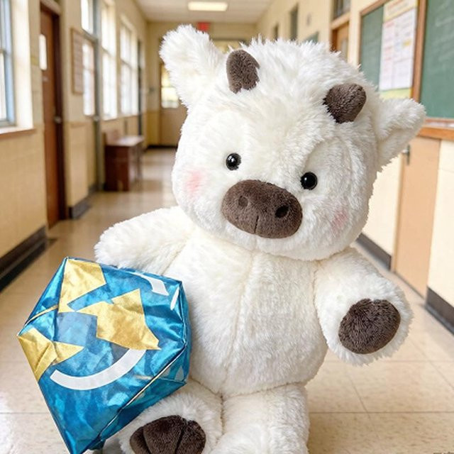 Kawaii Niedliches Hochlandkalb-Puppe, Plüschtier, 60cm - Bild 1