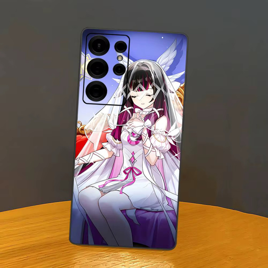 Genshin Impact Columbina Handyhülle für Samsung Galaxy S24 FE, S25 Ultra, S23, S24 Ultra und weitere Modelle, Multicolor - Bild 2