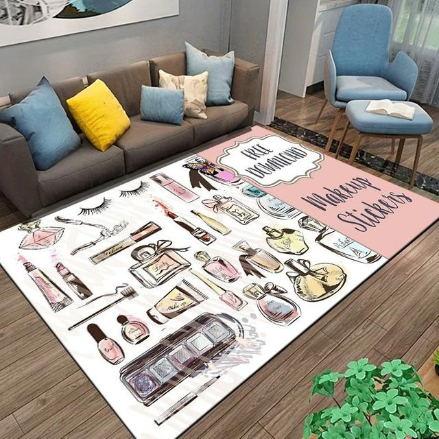 Waschbarer Rutschfester Teppich von Binchi Furniture in Multicolour für Wohnzimmer und Schlafzimmer B/B: 120 x 160 cm - Bild 1