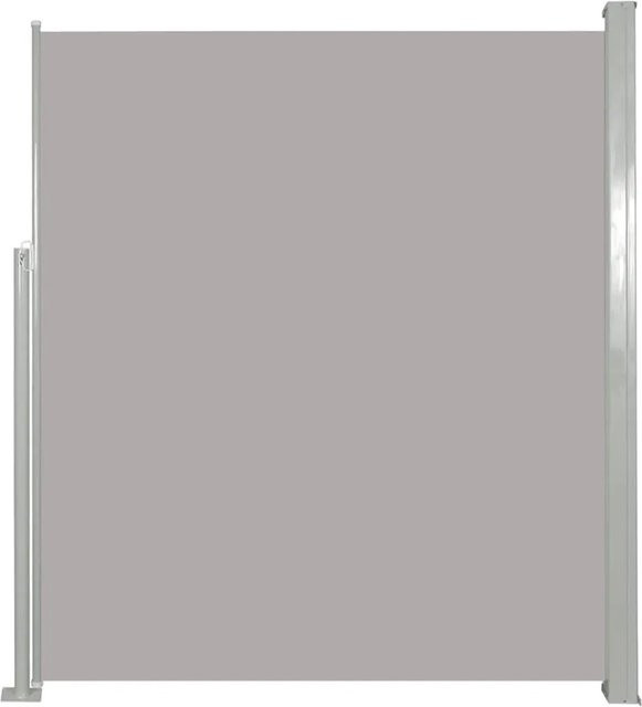 Furnicato Ausziehbare Seitenmarke in Grau mit UV-beständigem Polyester und Stahlrahmen, B/H: 120 x 300 cm - Bild 1