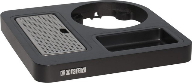 Corby Canterbury Kompaktes Willkommenstablett, Schwarz, Breite: 23 cm, Höhe: 3 cm - Bild 1