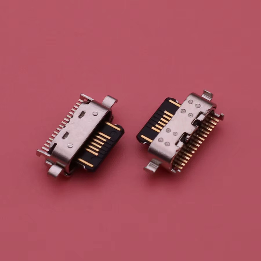 10 Stück Micro-USB Ladeanschluss-Stecker für Motorola Moto G9 Power XT2091-3, G8 Play XT2015 und G50 XT2137-2 in Silber - Bild 2