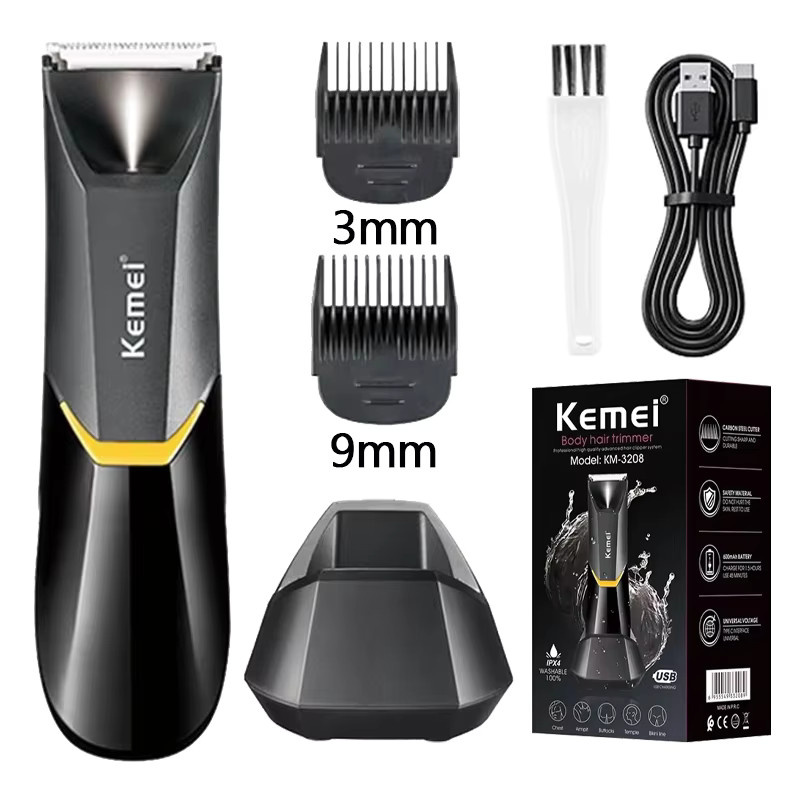 Kemei KM-3208 Elektrischer Haarschneider, Schwarz, Unisex - Bild 7