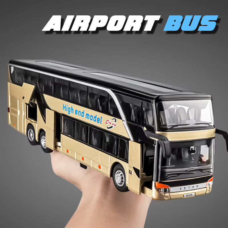 MAKEDA Elektrische Flughafen Business Bus, Metall, mit Licht und Sound - Bild 2
