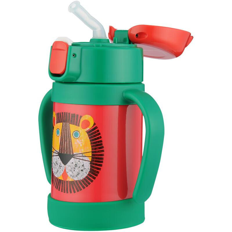 TIGER Kinder Isolierte Trinkflasche mit Strohhalm Kleiner Löwe, Multicolor, 280ml - Bild 2