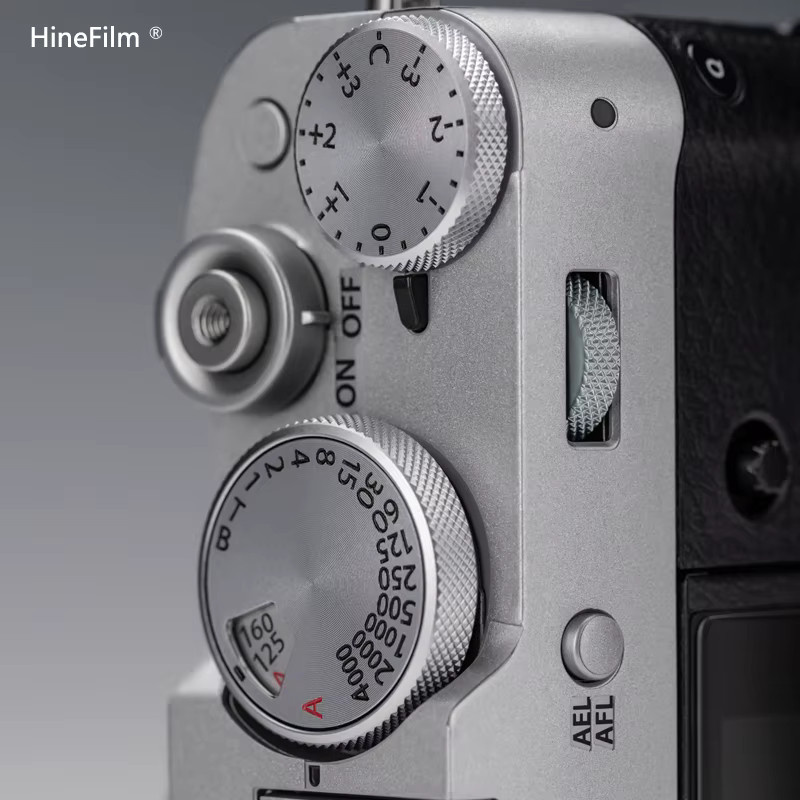 Hinefilm Skin Schutzfolie in Silber für Fujifilm X100VI Kamera Aufkleber als Anti-Kratz Schutzhülle - Bild 3