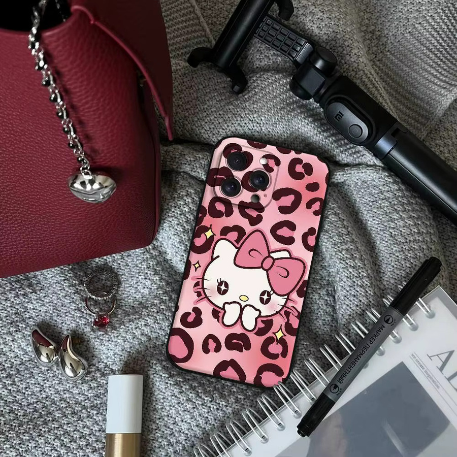 Hello Kitty Handyhülle für Apple iPhone in Pink, weiche TPU Schutzhülle - Bild 3