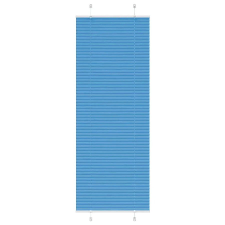 vidaXL Plissee Blau aus Polyester, semi-transparent, B: 75 cm, H: 200 cm - Bild 2