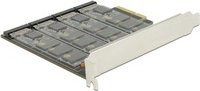 Delock PCIe RAID-Controller-Karte mit 4x internen M.2 B Anschlüssen für SSDs in Schwarz - Bild 1