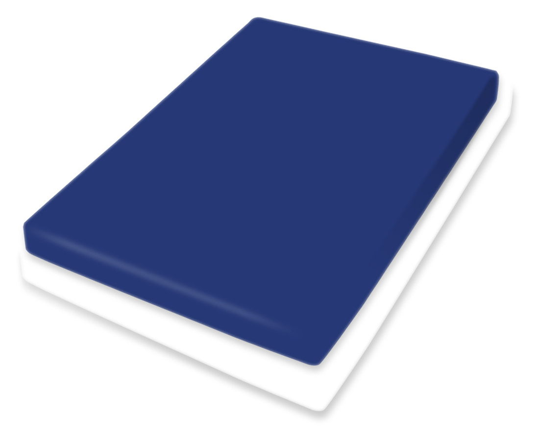 Bassetti Topper Spannbetttuch aus Baumwolle in Marineblau - Bild 1