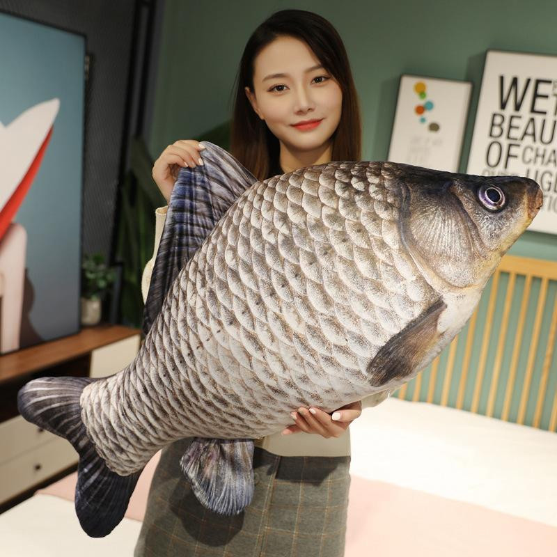 Lustige Fisch Plüschtiere, Karpfen Plüschkissen, 30cm, ab 14 Jahre - Bild 3