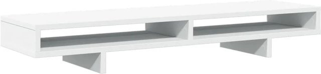 vidaXL Monitorständer aus Holzwerkstoff in Weiß, B/T/H: 100 x 27 x 15 cm - Bild 1