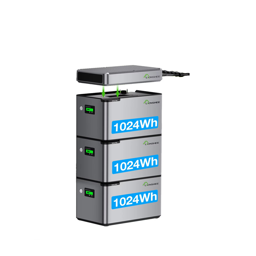 AUFU Solar-Speichersystem in Grau mit 3072Wh Kapazität, 3x 1024Wh LiFePO4-Batterien und 1600W Smart Solar Hub mit 2 MPPTs und App-Steuerung - Bild 7