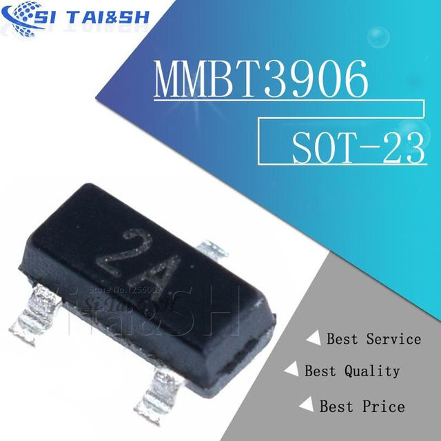 100 Stück Transistor Set Si Tai&SH SOT-23 in Schwarz mit MMBT3906, MMBT3904, MMBT4401, MMBT5401, MMBT5551, MMBTA42 und MMBTA92 - Bild 1