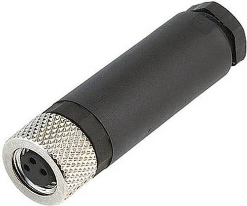 Binder 99-3376-100-04 Sensor-Aktor-Steckverbinder M8 Buchse gerade 4-polig unkonfektioniert schwarz - Bild 1