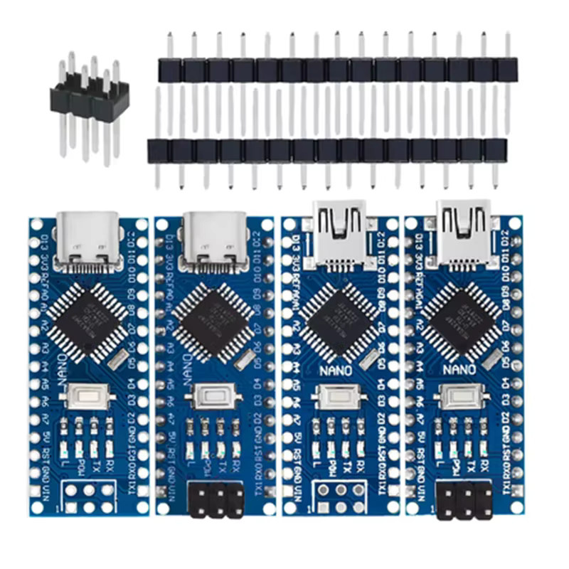 AOKIN Nano 3.0 Controller mit CH340 USB-Treiber und ATmega328P in Blau mit USB-C Anschluss - Bild 3