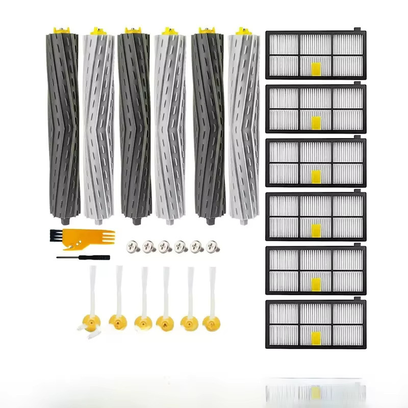 iRobot Roomba 800 und 900 Serie Ersatzteil-Set mit HEPA-Filter sowie Haupt- und Seitenbürsten für Modelle 805, 864, 871, 891, 960, 961, 964 und 980 - Bild 3
