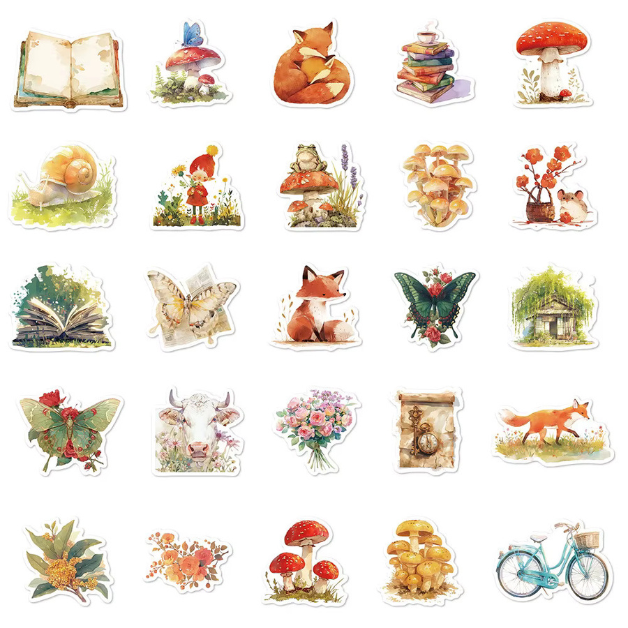 Rspctou Kawaii Cartoon Märchen-Tier-Aufkleber, Sticker, 10-teiliges Set - Bild 2