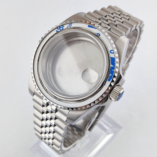 OUMASHI Uhrengehäuse Edelstahl, Silber, 41 mm - Bild 1