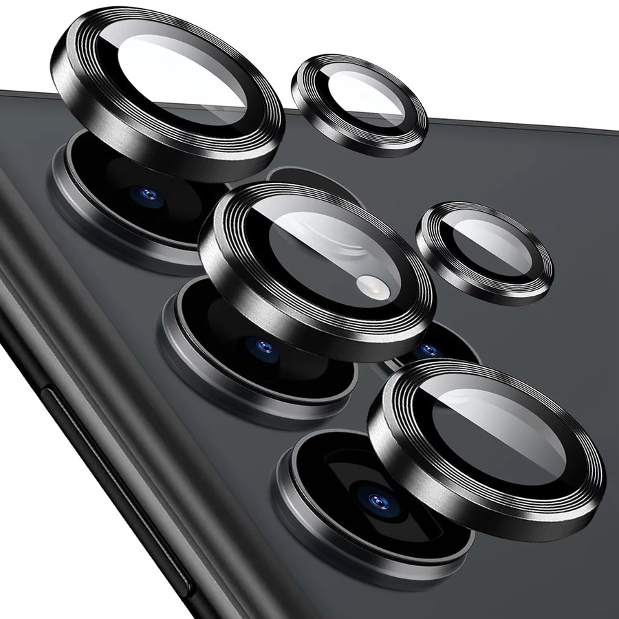 Kameraobjektivschutz aus gehärtetem Glas für Samsung Galaxy S25 und S24 in Grün - Bild 1