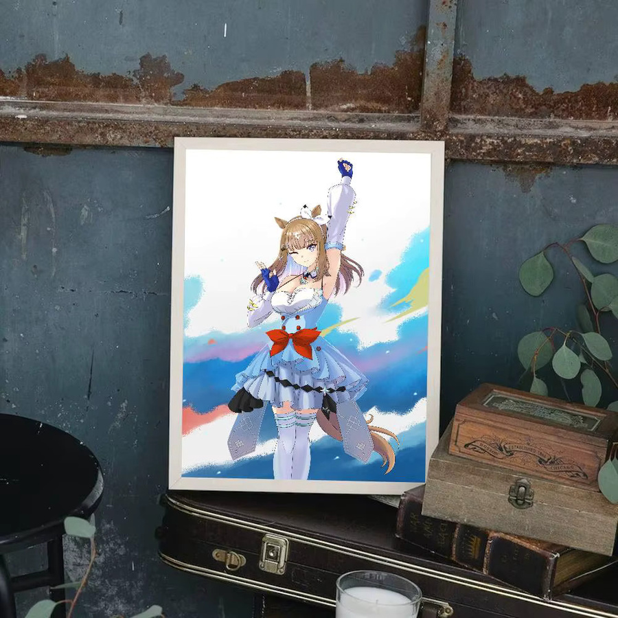 Uma Musume Pretty Derby Wandkunst Poster Druck Mandel Auge HD Bild für Wohnzimmer und Schlafzimmer - Bild 4