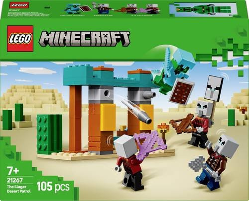 LEGO Minecraft Die Illager-Wüstenpatrouille Konstruktionsspielzeug ab 7 Jahren - Bild 1