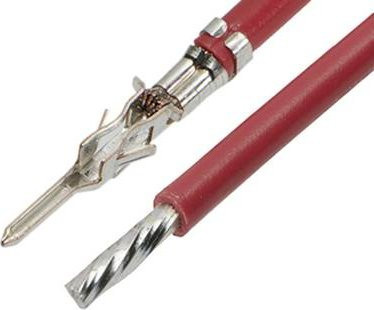 Molex Crimpkontakt mit Litze 2147632203 in Rot und Gold - Bild 1