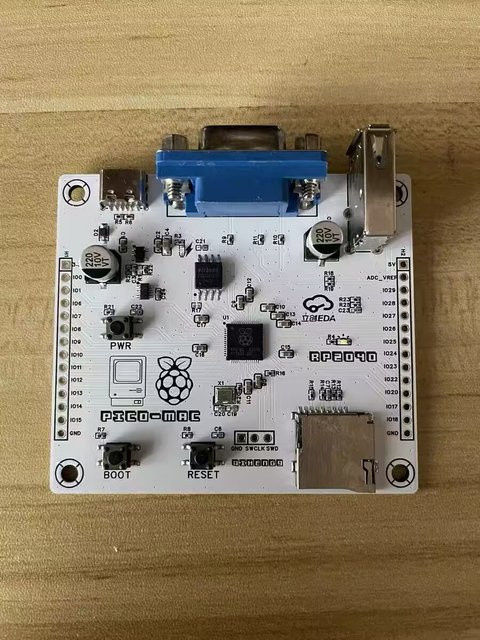 DIY Pico-Mac Retro-Computer-Bausatz Green - Open-Source Mac 128K Emulator mit VGA und USB Unterstützung basierend auf Raspberry Pi RP2040 - Bild 1
