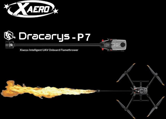 DJI Flammenwerfer Höhen-Hindernis-Reinigungswerkzeug für Stromleitungen passend für M300 und M350 Drohnen - Bild 1