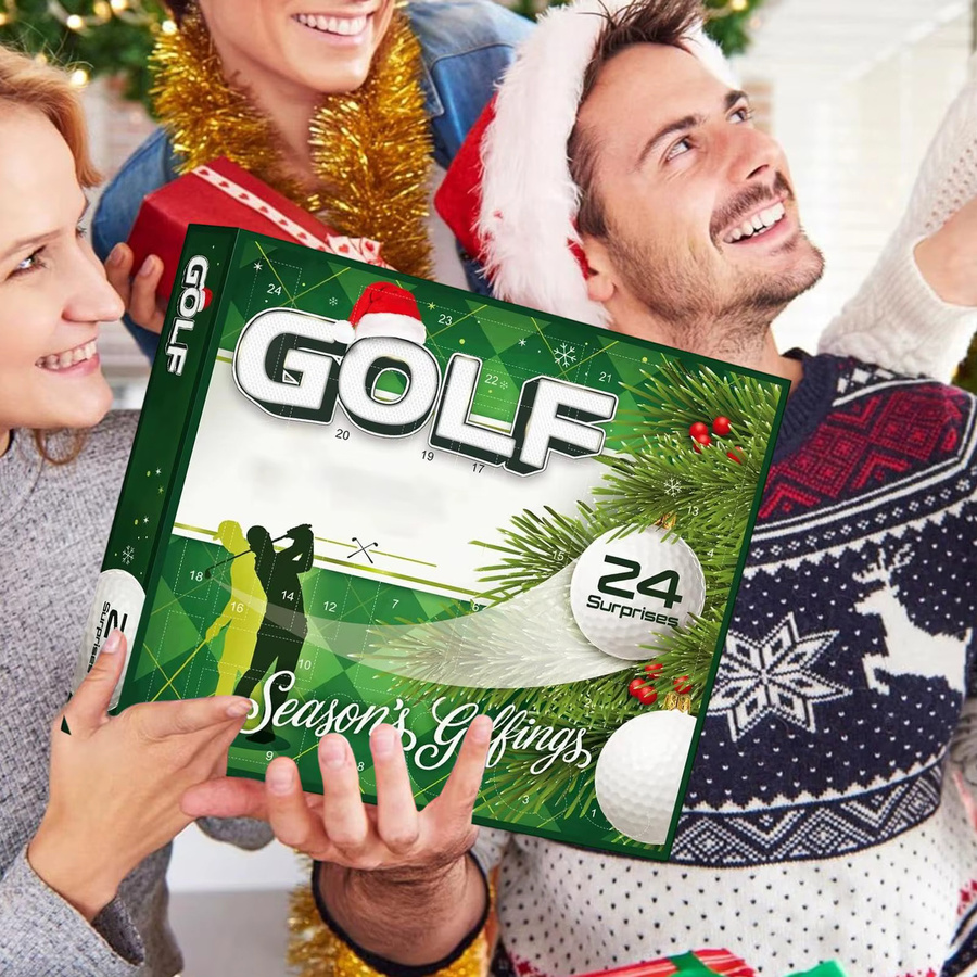 Weihnachts-Adventskalender mit Golf-Zubehör für Erwachsene als festliches Geschenk für die Familie - Bild 2