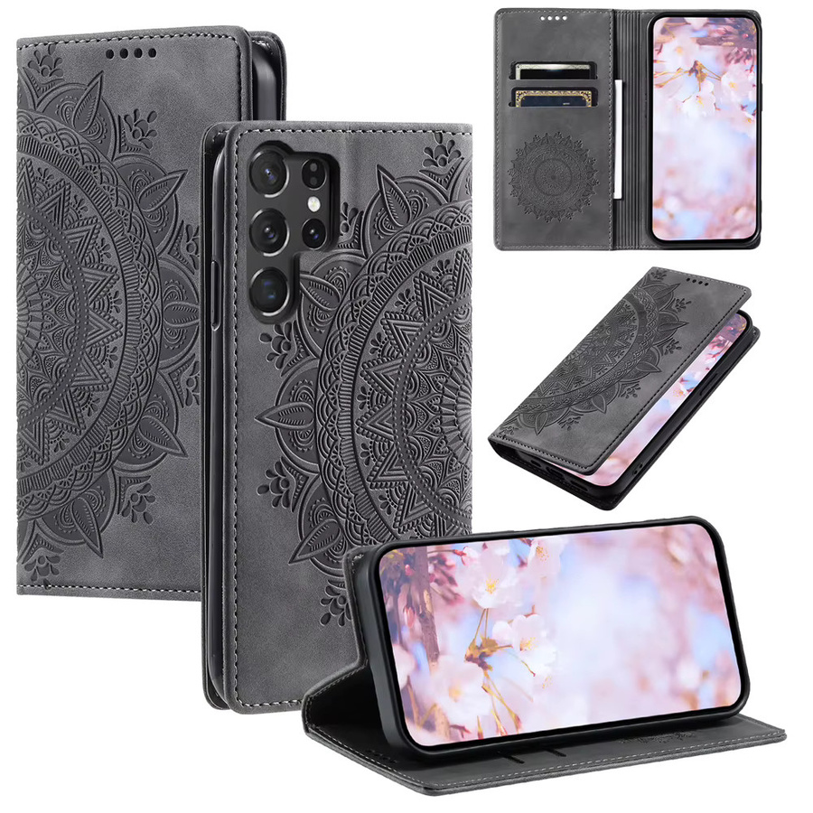 Luxus Leder-Buchetui für Samsung Galaxy S26 Ultra und S25 Plus mit Magnetfunktion in Rot - Bild 5