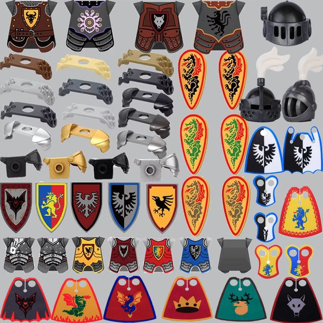 BRICKPANDA Mittelalterliches Militärschloss, Bausteine, Ritter, Zubehör - Bild 1